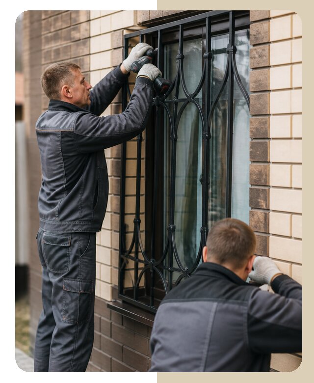 Установка решеток в дом в Щербинке по цене от 3564 р. | Дверной